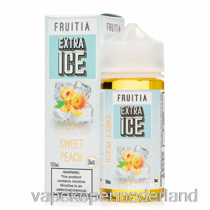 Vape Nederland Zoete Perzik - Extra Ijs - Fruitia - 100ml 6mg